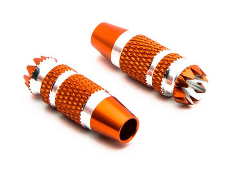 Spektrum SPMA4005 - Gimbal Stick Ends 24mm Orange with Silver (DX6G2, DX7G2)