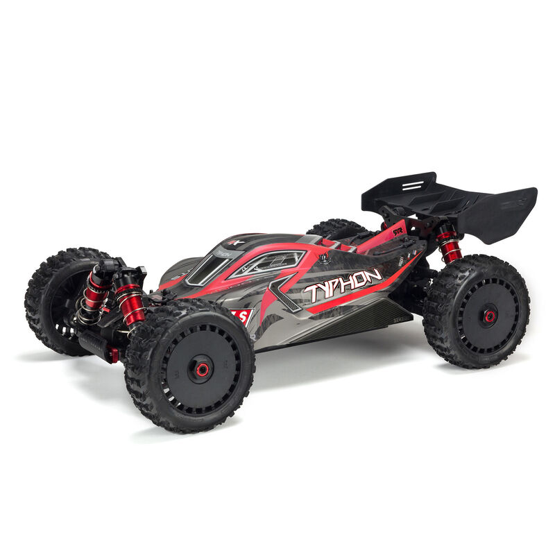 Arrma ARA8606V5 - 1/8 TYPHON 6S V5 4WD BLX Buggy with Spektrum Firma RTR, Black
