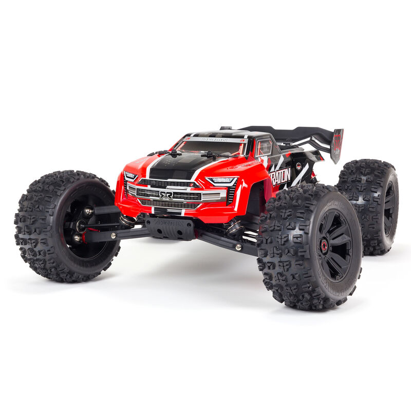 Arrma ARA8608V5T1 - 1/8 KRATON 6S V5 4WD BLX Speed Monster Truck with Spektrum Firma RTR, Red