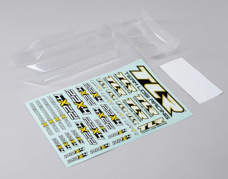 TLR 230016 - 1/10 Lightweight Clear Body & Wing (22X-4)