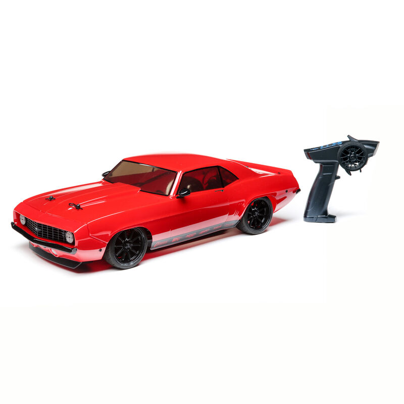 Losi LOS03033T1 - 1/10 1969 Chevy Camaro V100 AWD Brushed RTR, Red