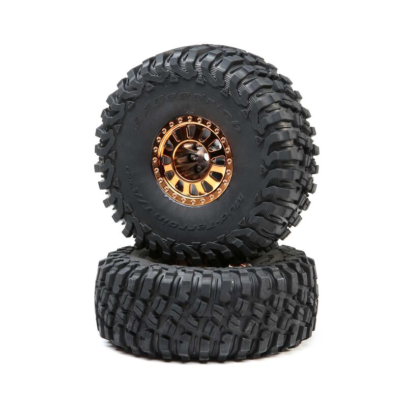 Losi LOS43028 - 2.2 Wheels with BFG Tire, Copper (Lasernut U4)