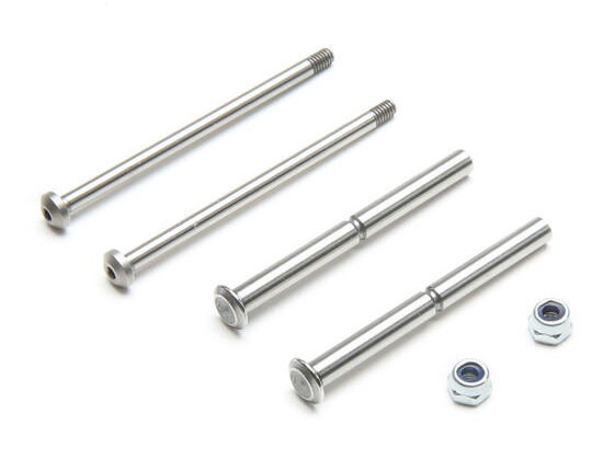 TLR 234098 - Front Hinge Pin and King Pin Set, Polished (All 22)