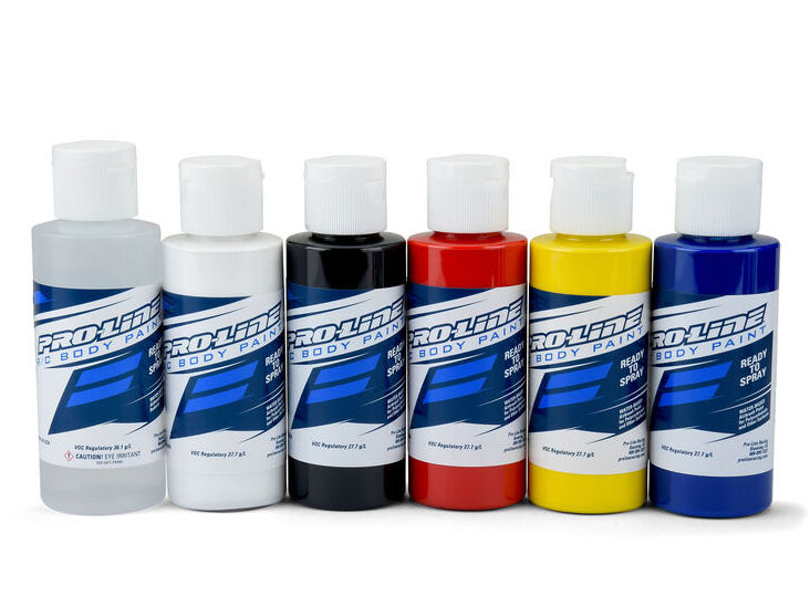 Proline PRO632300 - Pro-Line RC Body Paint Primary Color Set 