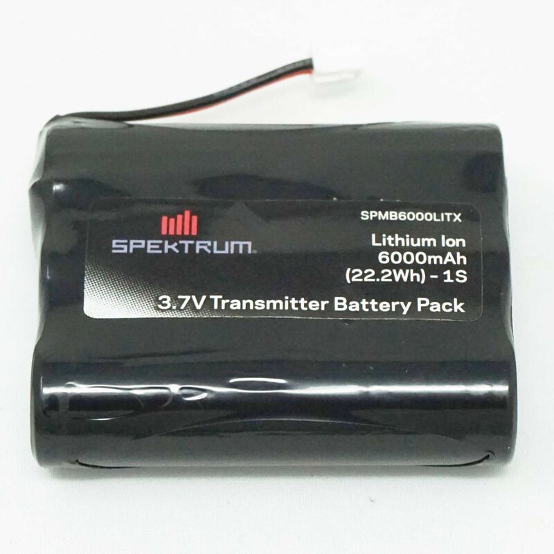 Spektrum SPMB6000LITX - 3.7V 6000mAh 1S Transmitter Battery: iX12/NX6/NX8 Tx Plug (XH-1S)
