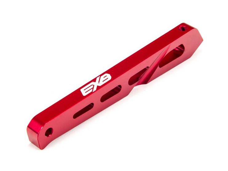 Arrma ARA320566 - Rear Center Aluminum Chassis Brace, 87mm Red (EXB)