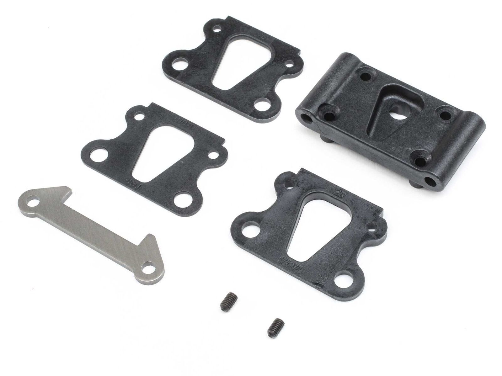 TLR 234109 - Front Pivot with Brace & Kick Shims (All 22)