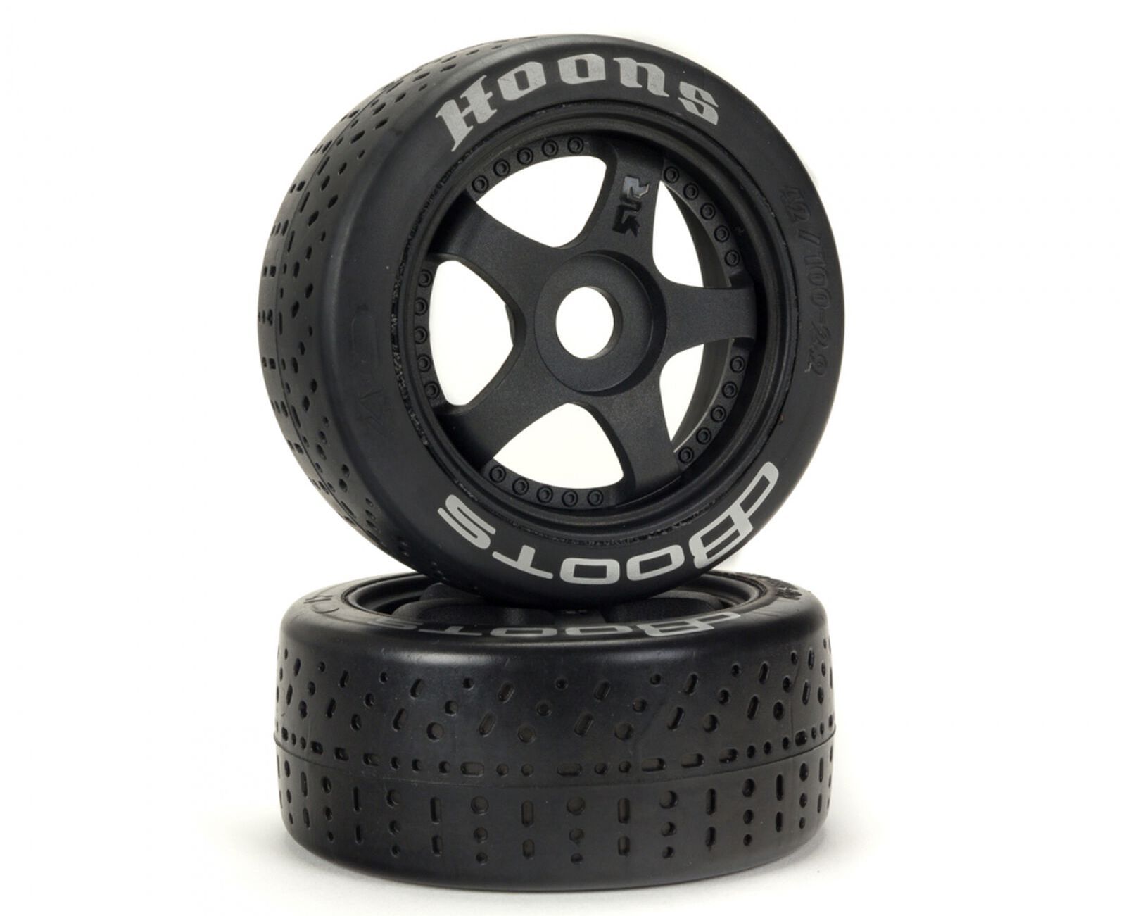 Arrma ARA550070 - dBoots Hoons 42/100 2.9 Pre-Mounted Belted Tires, Silver, 17mm Hex, 5-Spoke
