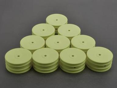 Schumacher U7459 - Wheel Front 4WD - Neon Yellow V2, 5 Pairs