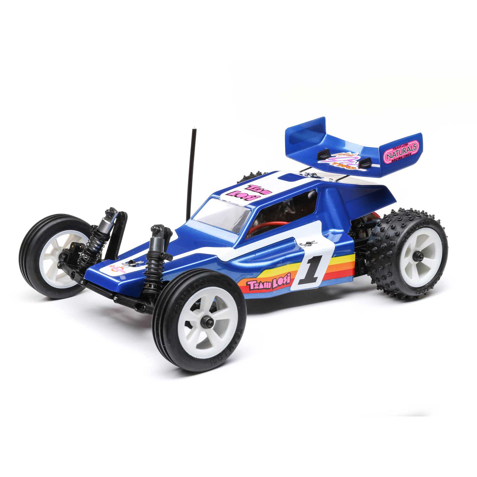 Losi LOS01020T2 - 1/16 Mini JRX2 Brushed 2WD Buggy RTR, Blue