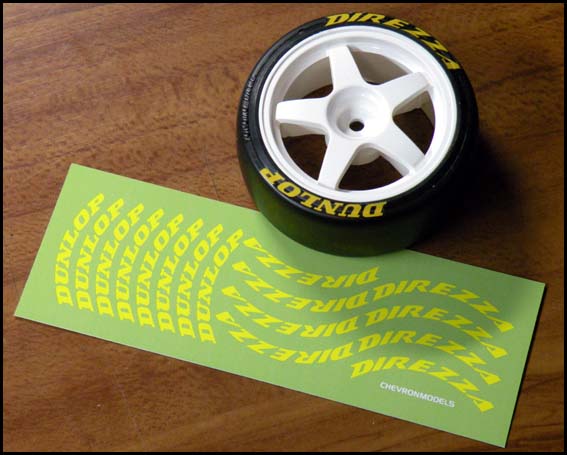 Chevron STS020 - Dunlop Direzza Tire Sticker