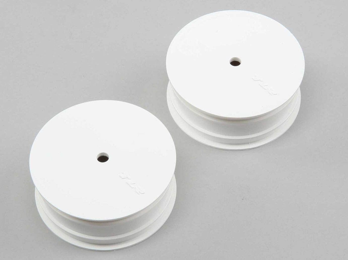 TLR 43017 - 1/10 Front Buggy 2.2 Wheels, Stiffezel, 12mm Hex, White (22 4.0)