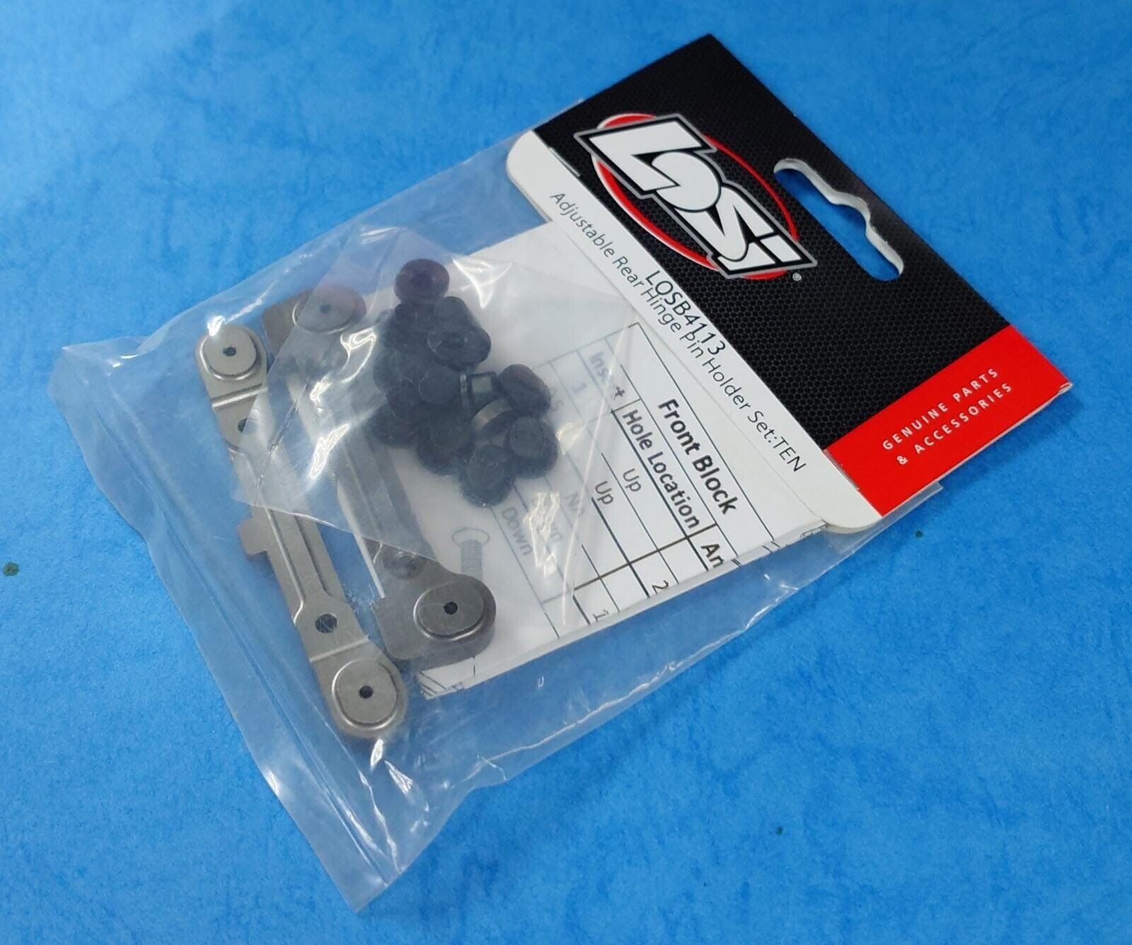 Losi LOSB4113 - Adjustable Rear Hinge Pin Holder Set (TEN)