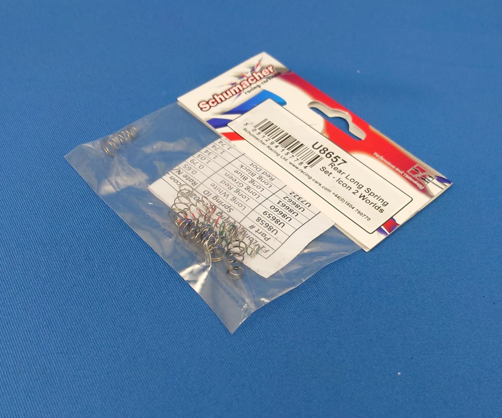 Schumacher U8657 - Rear Long Spring Set (Icon 2 Worlds)