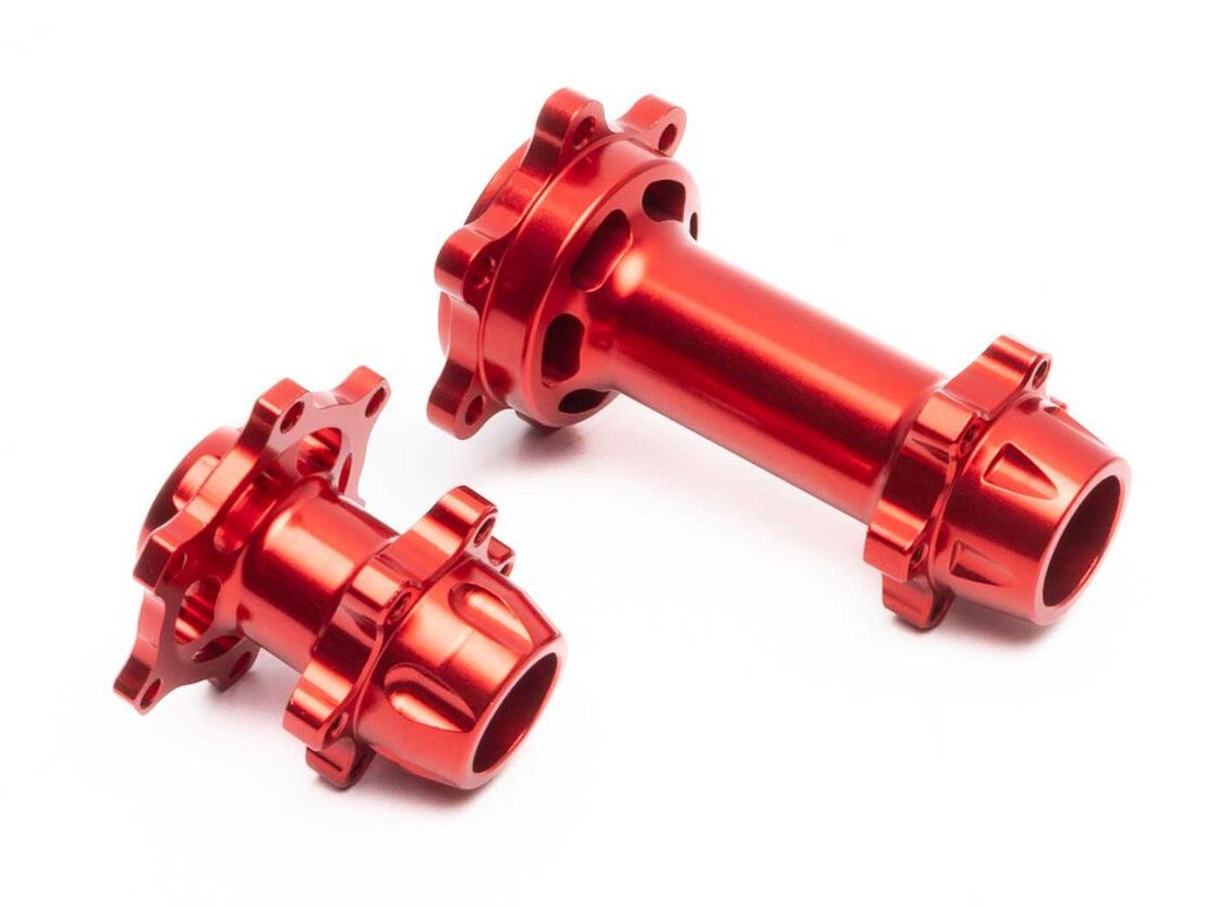 Losi LOS362000 - Aluminum Hub Set, Machined, Red (Promoto-MX)