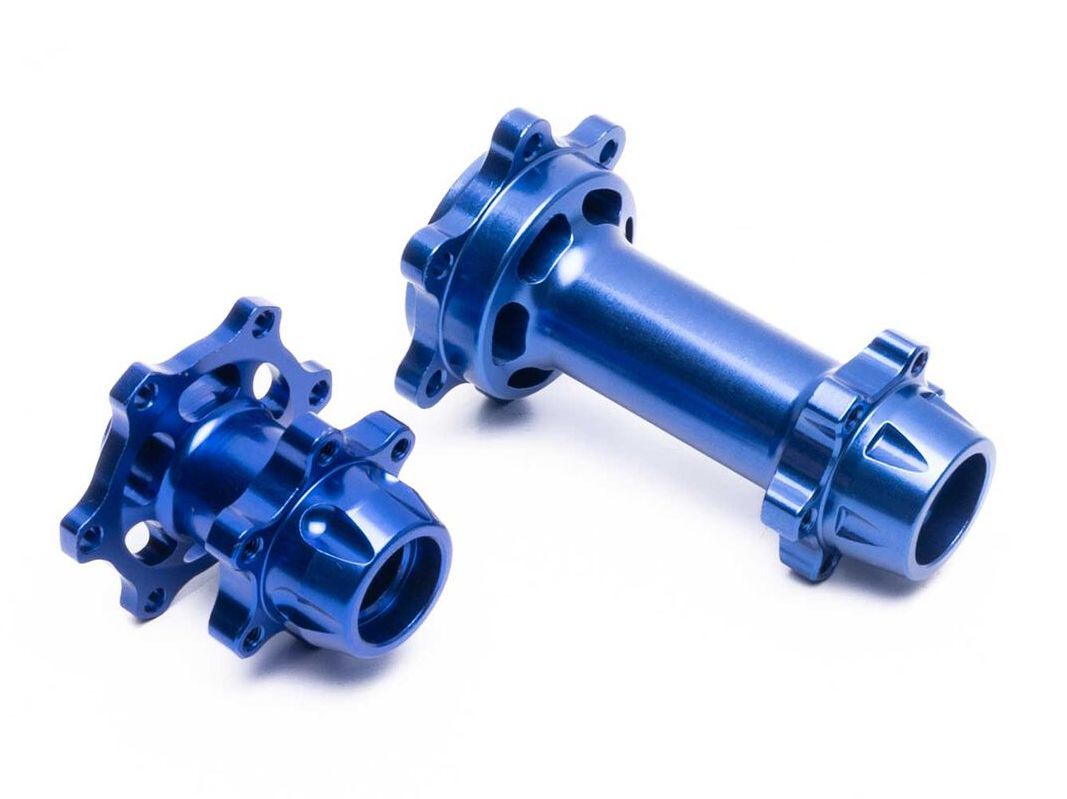 Losi LOS362001 - Aluminum Hub Set, Machined, Blue (Promoto-MX)