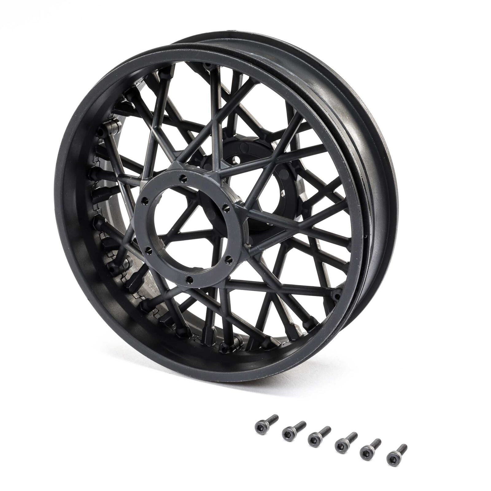 Losi LOS46001 - Rear Wheel Set, Black  (Promoto-MX)