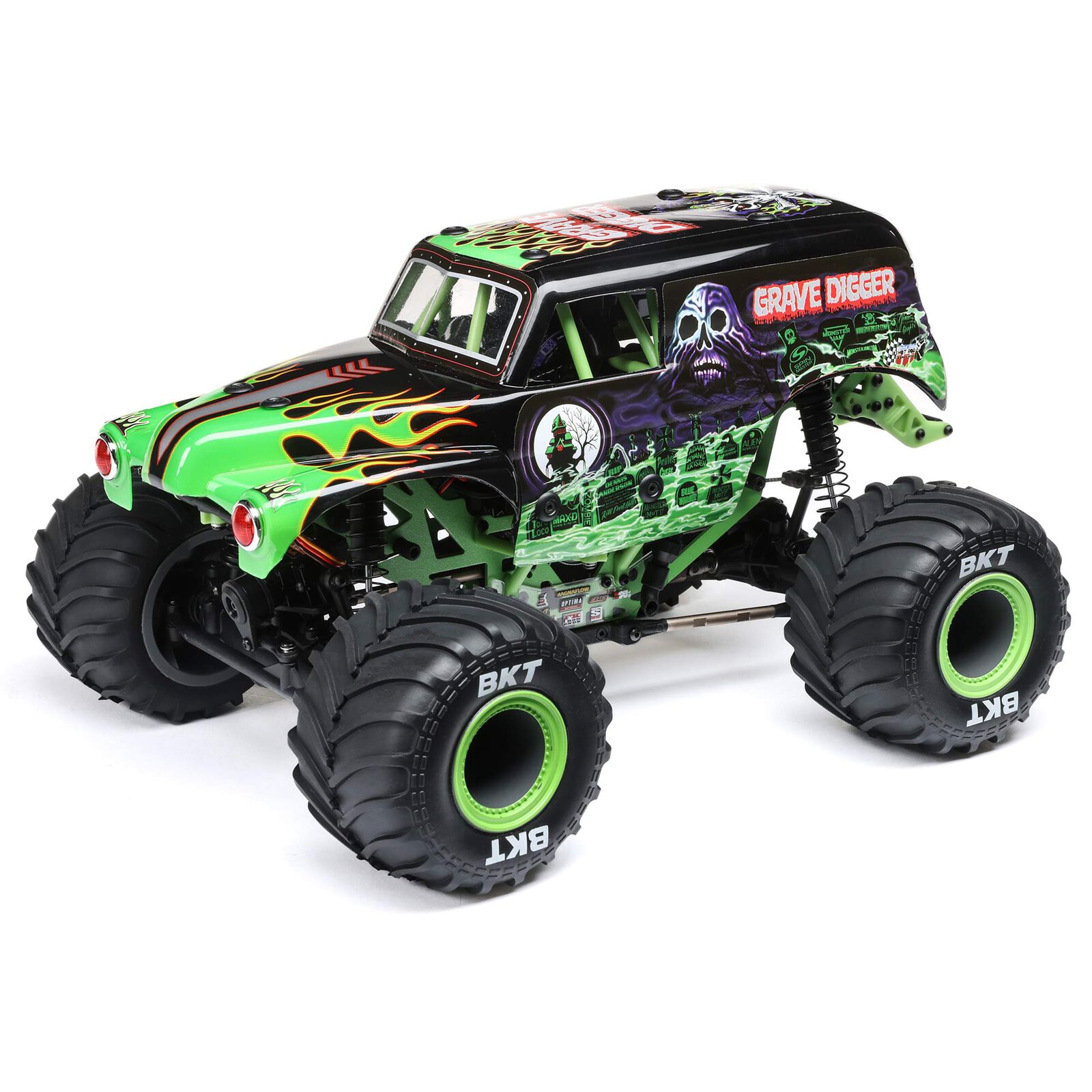 Losi LOS01026T1 - 1/18 Mini LMT 4X4 Brushed Monster Truck RTR, Grave Digger
