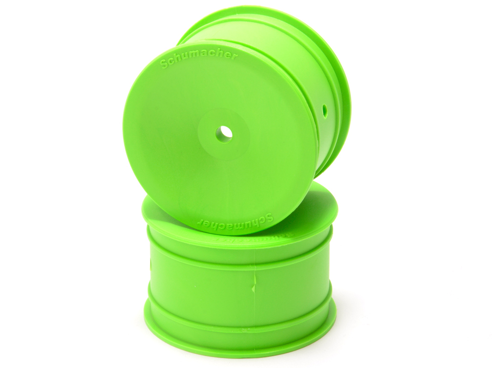 Schumacher U8677 - Wheel; Hex Rear - Green - Off Road - pr