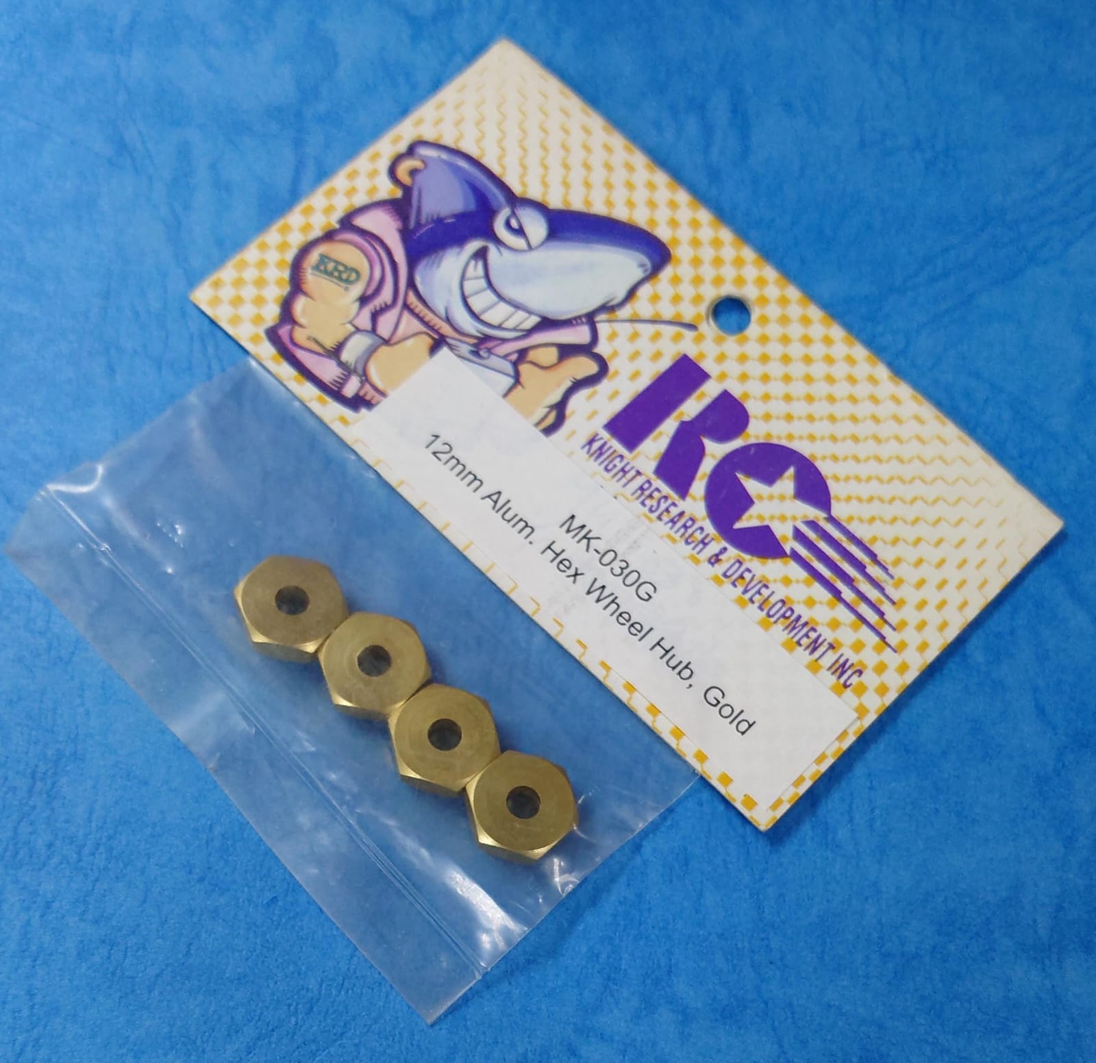RC MK-030G - 12mm Alum Hex Wheel Hub, Gold