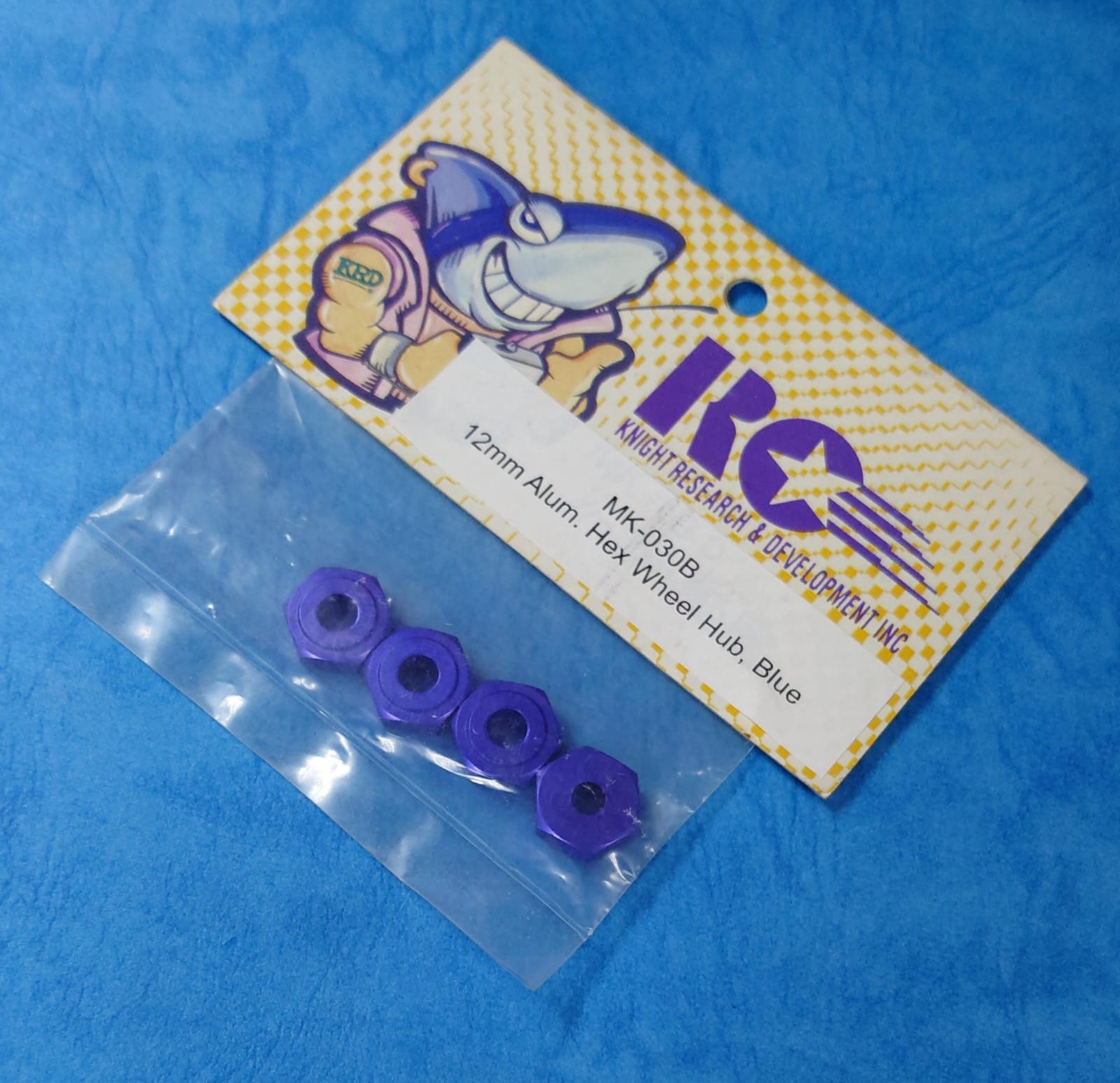 RC MK-030B - 12mm Alum Hex Wheel Hub, Blue