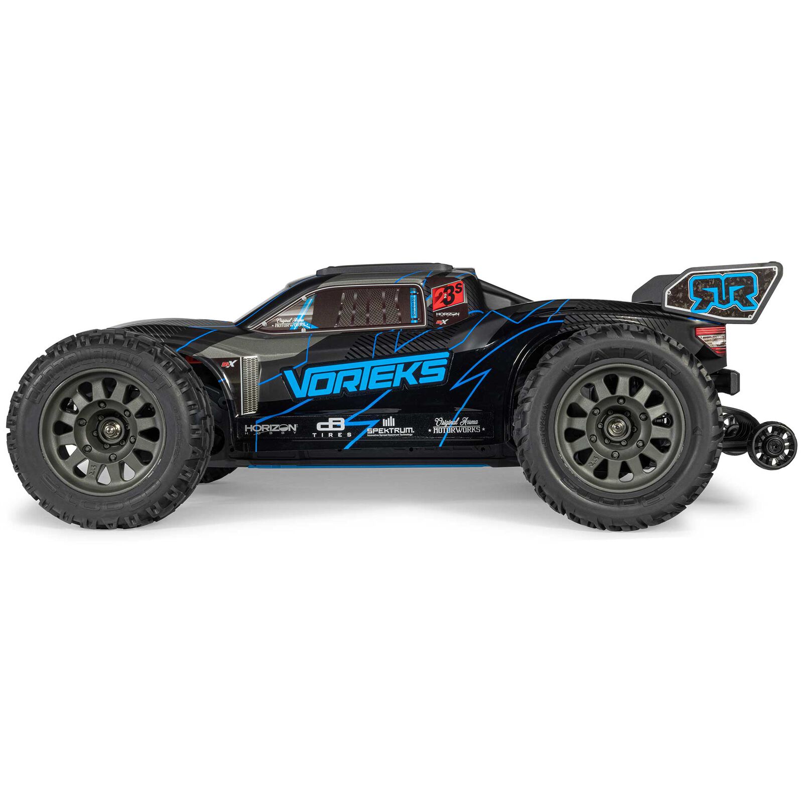 Arrma ARA3505T2 - 1/10 Vorteks DSC 223S 2WD Brushless Stadium Truck RTR, Blue