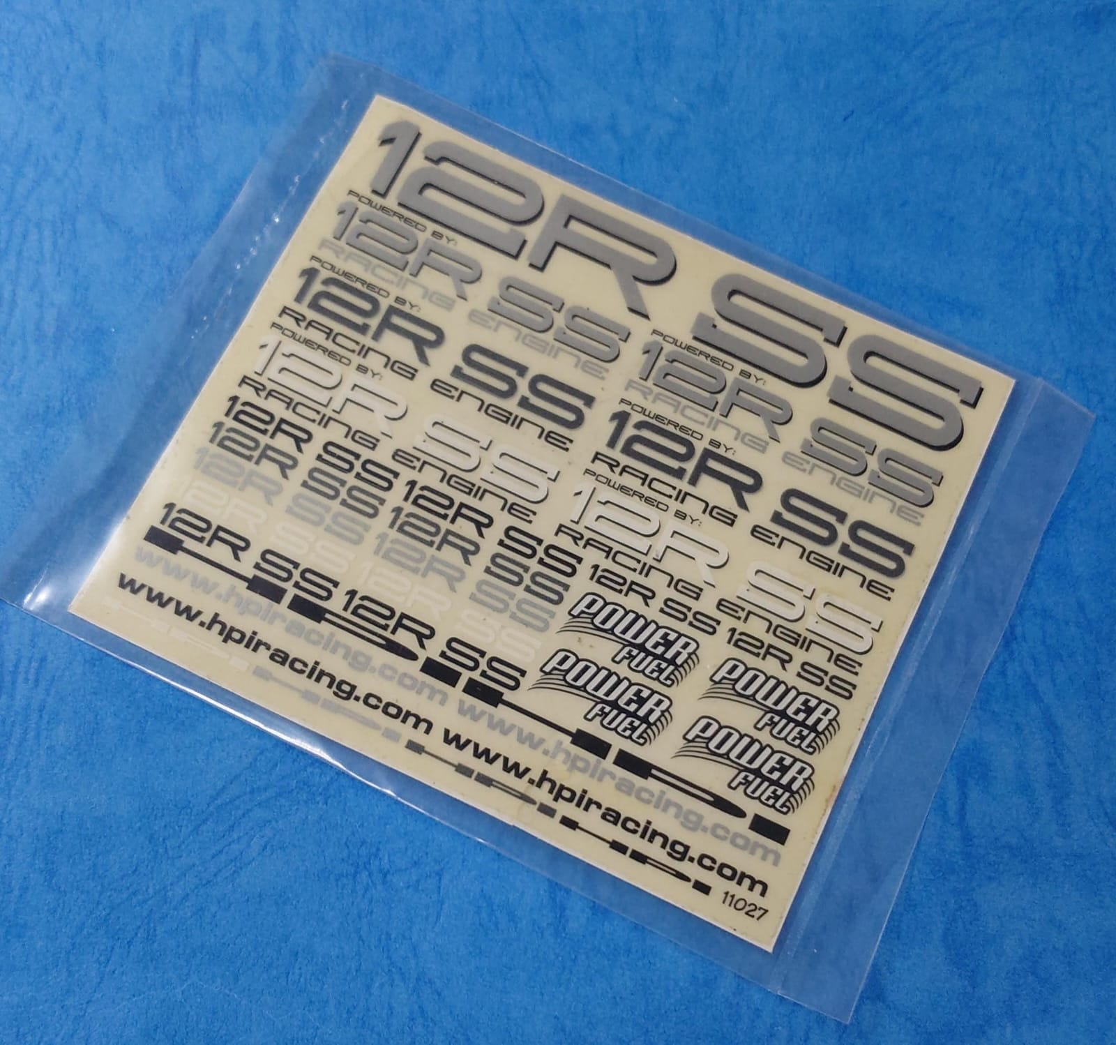 HPI 11027 - Decal, 12R SS Racing Engine, 11.3x10cm 