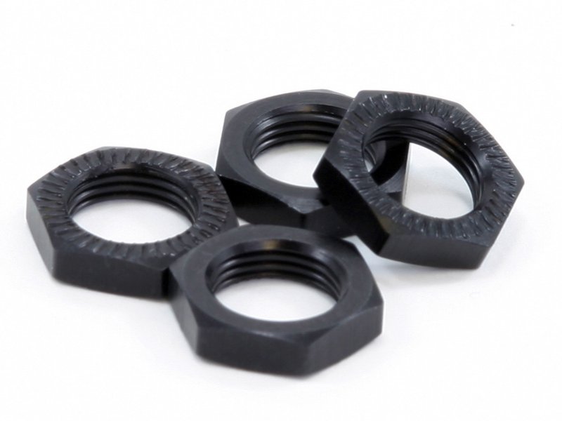HPI 87519 - Heavy-Duty Serrated Wheel Nut 17mm Black (Hellfire)