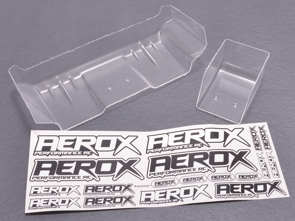 Aerox AX102 - 1/10 Wide Rear Wing - 1mm, Clear