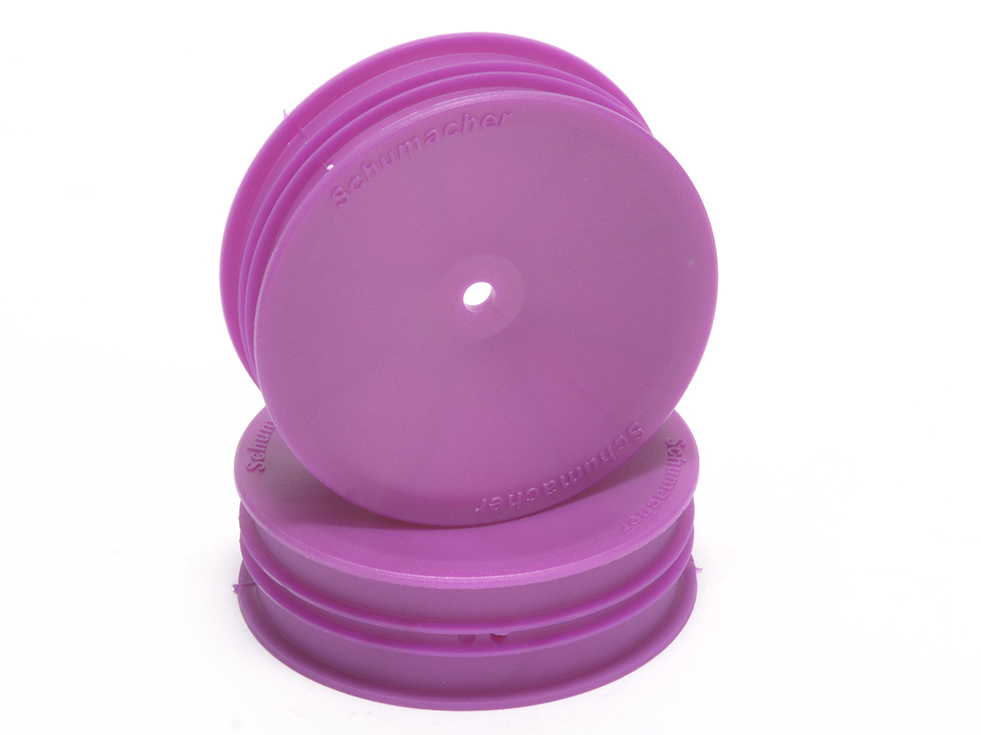 Schumacher U9371 - Wheel; Hex - Front Slim - 2WD - Purple