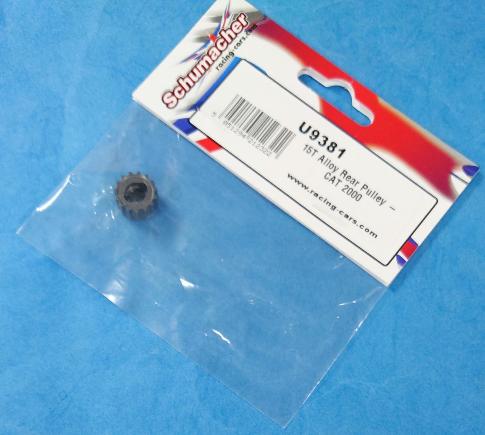 Schumacher U9381 - 15T Alloy Rear Pulley (CAT 2000)