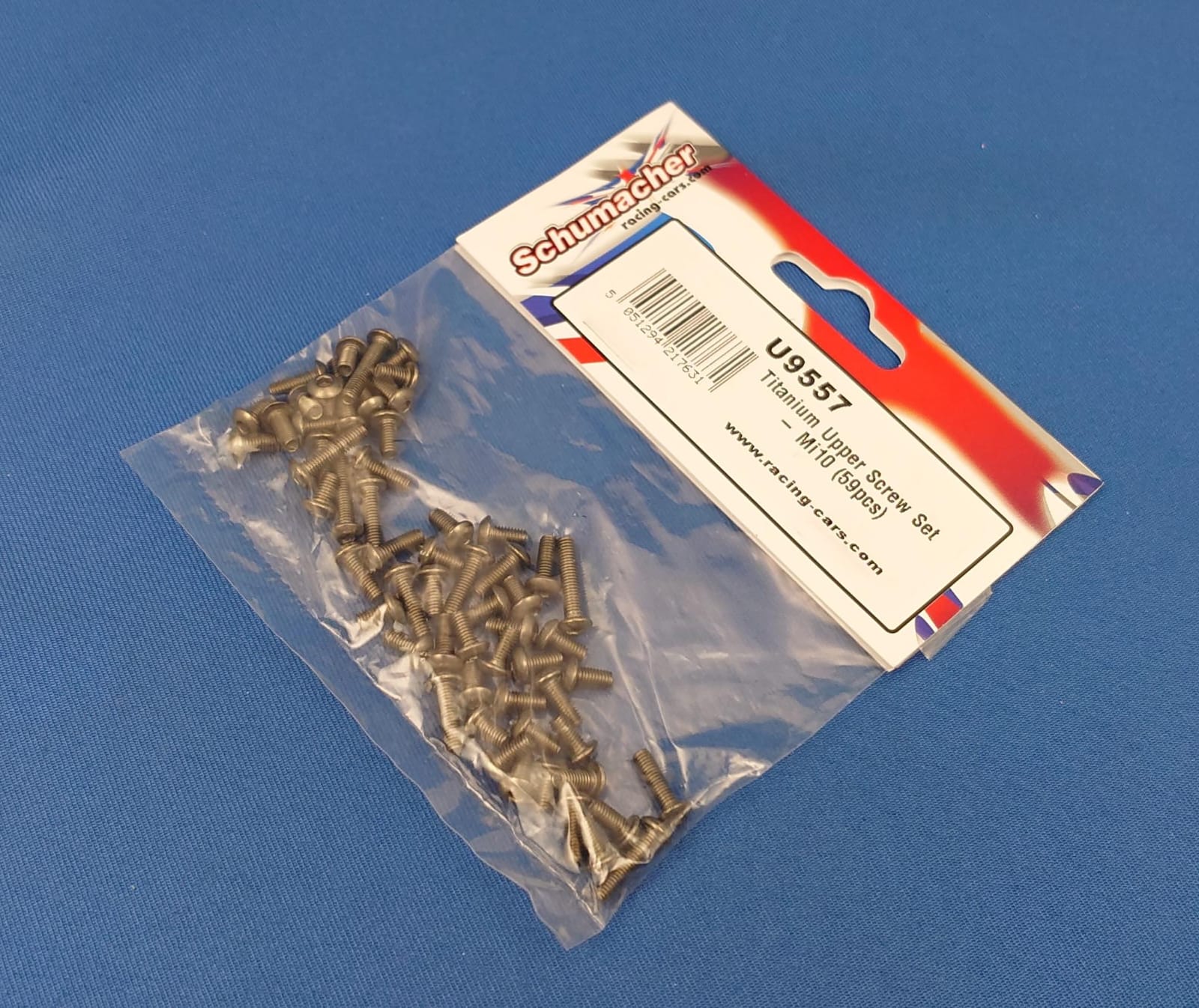 Schumacher U9557 - Titanium Upper Screw Set, 59pcs (Mi10)
