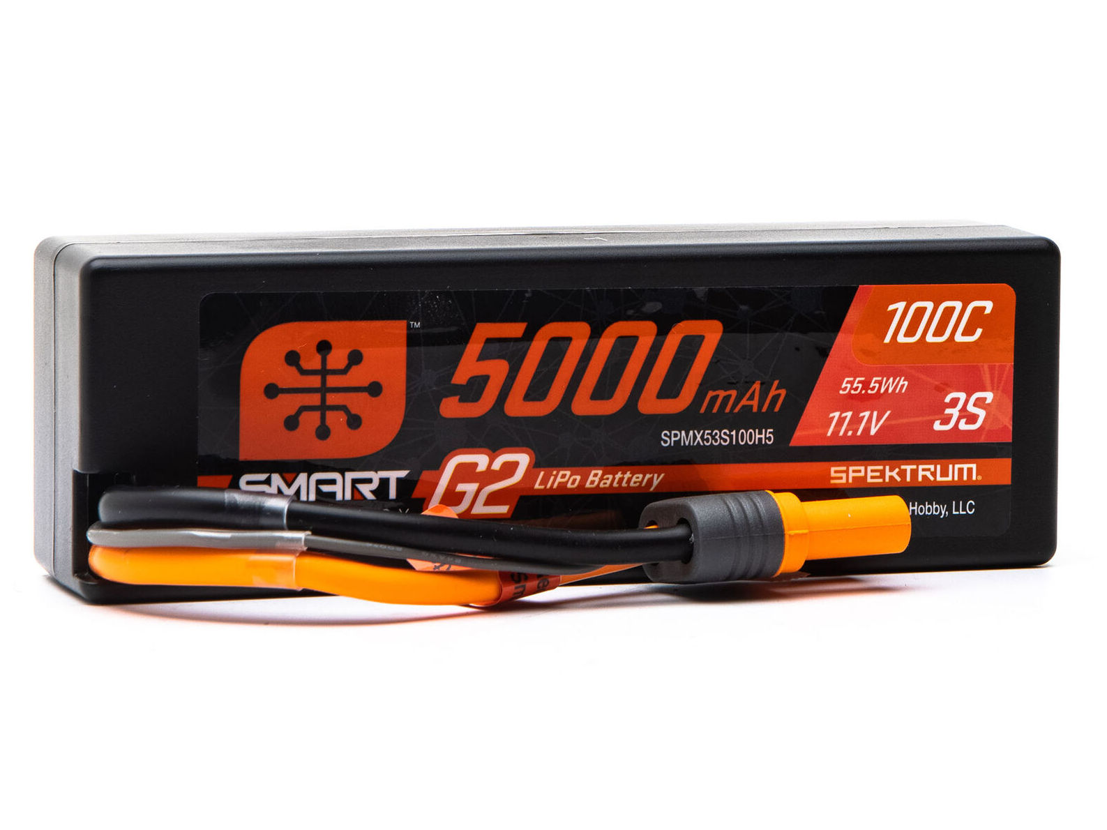 Spektrum SPMX53S100H5 - 5000mAh 3S 11.1V Smart G2 Hard Case LiPo 100C IC5