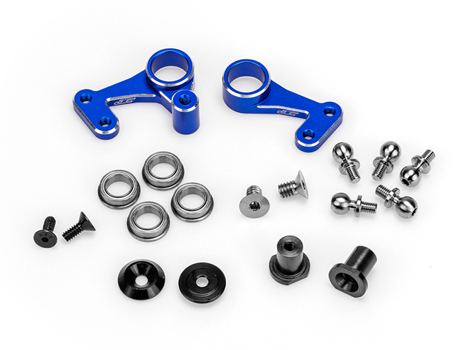 JConcepts JC5301-1 - RC10 1989 Stealth Alloy Bellcrank Set, Blue